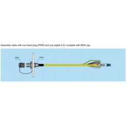 CABLE F.O. FXW.3K-SM-2xLC + CU 0,5M