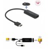 ADAPTADOR HDMI M-DISPLAYPORT H 15cm 4K60