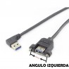 CABLE USB A 3.0 M CODO-H 0,2M NEGRO IZQU