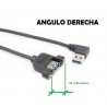 CABLE USB A 3.0 M CODO-H 0,2M NEGRO DRCH