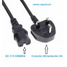 CABLE ALIMENTACION UK-C15 H 1,8MTS NEGRO