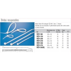 BRIDA RECUPERABLE 300x4,8mm...