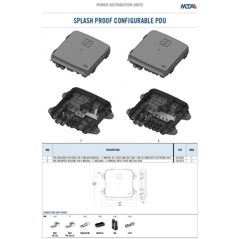 CAJA PDU CONFIGURABLE ESTANCA