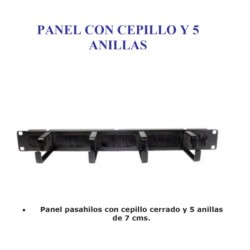 PASAHILOS 19" 1Ux4 GANCHOS...
