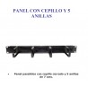 PASAHILOS 19" 1Ux4 GANCHOS CON CEPILLO