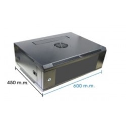 RACK MURAL 19" 6U NEGRO...