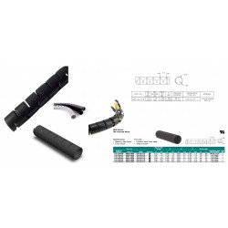 TUBO CUBRECABLES 32mm NEGRO Rollo 15m
