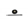 BRIDA DE VELCRO 300X25mm NEGRA 25u OJAL