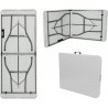 MESA PLEGABLE PORTATIL RECTAGULAR 1,8Mts