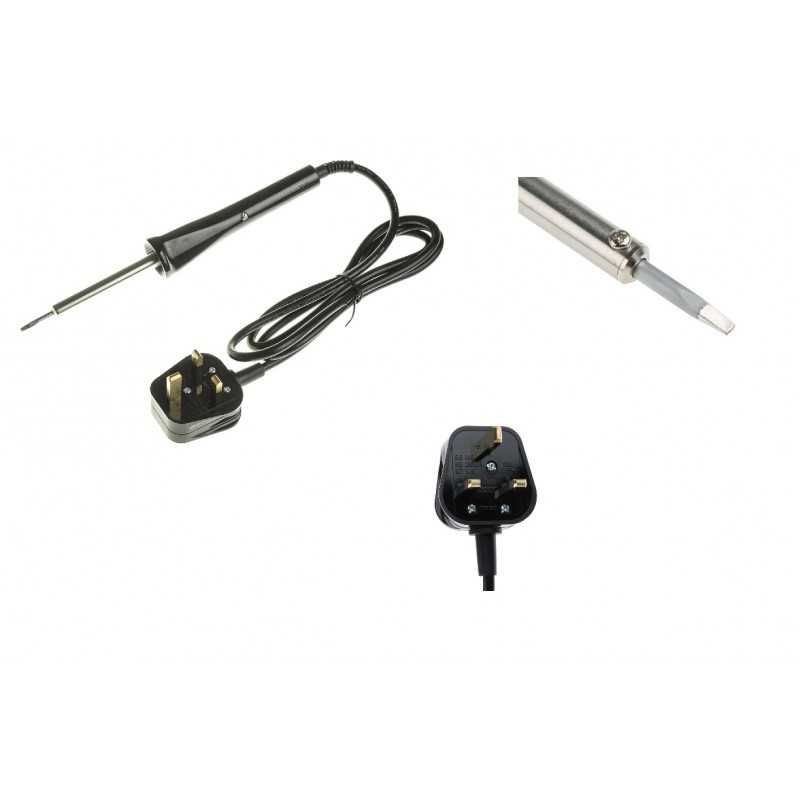 SOLDADOR 60W ENCHUFE UK BRITANICO