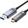 CABLE USB 3.1 A M-USB C M 10M AOC FIBRA