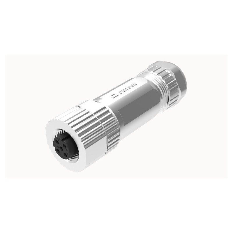 CONECTOR M12 HEMBRA 5P DEGSON META COD.B