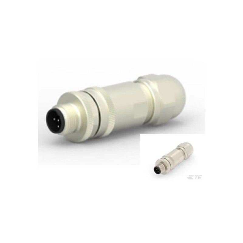 CONECTOR M12 MACHO 5P TE.CON METAL COD.B