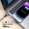 CABLE APPLE LIGHTNING Codo 90º-USB 2MTS