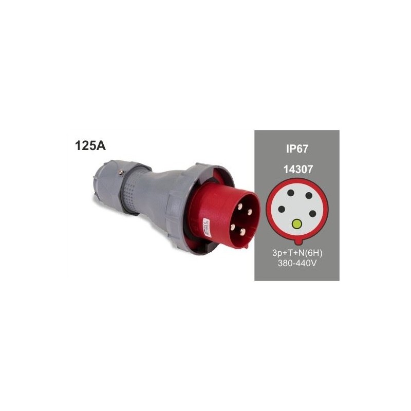 CETAC 3P+N+T 125A MACHO AEREO IP67