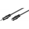 CABLE MINIJACK 2,5mm M-H ESTEREO ST 2M