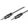 CABLE MINIJACK ST M-M 2,5M NEGRO REDONDO