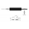 ADAPTADOR BANANA H 2mm a BANANA M 4mm NE