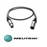 CABLE AUDIO XLR3 M-H 20MTS NEGRO