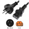 CABLE RED AUSTRALIA-CPU C13 1,8M NEGRO
