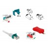 BLOQUEO SEGURIDAD RJ45 MACHO 20u/ DELOCK