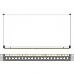 PANEL 19" 1U 1x20 BNC NEGRO...