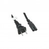 CABLE ALIMENTACION USA-FORMA 8 1,8M NEGR