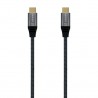 CABLE USB-C M-M 5A 100W NYLON 1MTS