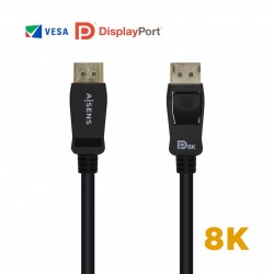 CABLE DISPLAYPORT M-M 8K V.1.4 0,5M NEGR