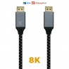 CABLE DISPLAYPORT M-M V1.4 8K NYLON 0,5M