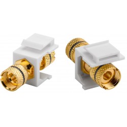ADAPTADOR BANANA 4mm KEYSTONE H-H NEGRO