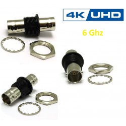 ADAPTADOR BNC H-H AISLADA 75Ohm HD 6GHz