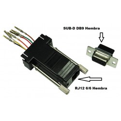 ADAPTADOR DB9H-RJ12H