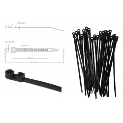 BRIDA NYLON CABEZAL TORNILL398X7,9 NEGRA