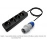 REGLETA 4 SCHUKO S/I CETAC 2P+T16A 1,5M