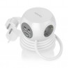 REGLETA 3 TOMAS SCHUKO+2xUSB+2xUSBc CUBO
