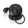 REGLETA 3 TOMAS SCHUKO+2xUSB+2xUSBc CUBO