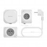 REGLETA 3 TOMAS SCHUKO+2xUSB+2xUSBc CUBO