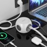 REGLETA 3 TOMAS SCHUKO+2xUSB+2xUSBc CUBO