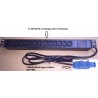 REGLETA 19" 12xC13-POWERCON IN AZUL 1,5m