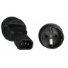 ADAPTADOR SCHUKO HEMBRA- C14 MACHO