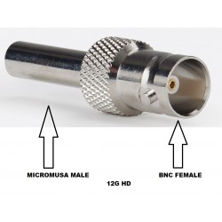 ADAPTADOR MICROMUSA MACHO-BNC HEMBR 12G