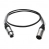 CABLE AUDIO XLR3 M-H 15MTS NEGRO