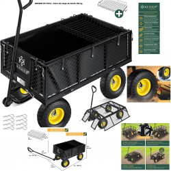 CARRO DE CARGA HASTA 600Kg NEGRO