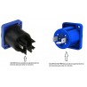 CONECTOR POWERCON 20A IN AZUL CHASIS NEU