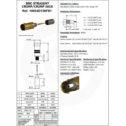 CONECTOR BNC HEMBRA 0.8/3.7 UHD 12G