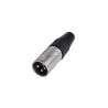 CONECTOR XLR3 MACHO AEREO NIKEL REAN NEU