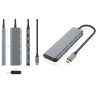 ADAPTADOR USB C M-2xUSB C+2xUSB A 15cm