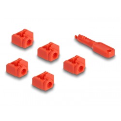 BLOQUEO SEGURIDAD RJ45 HEMBRA 10u/+1 LLA