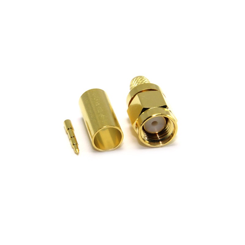 CONECTOR SMA MACHO LMR240 CRIMPAR
